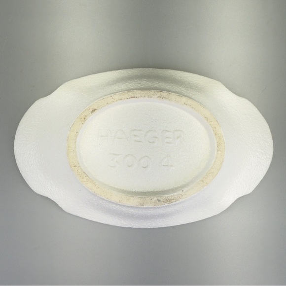 Haeger Textured White Ceramic Candle Holders - Picture 5 of 8